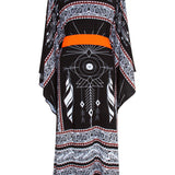 Tulum – Black Magic Kimono (Neon Orange) - Long