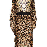 Safari - Cheetah Kimono Panther (Black) - Long