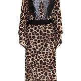 Safari - Brown Leopard Kimono Wings (Black) - Long