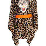 Safari - Orange Leopard Kimono Tiger (Neon Orange)