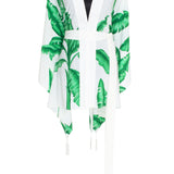 Jungle - White Palm Kimono (Off-White)