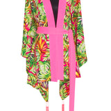 Tropics - Jungle Paradise Kimono (Neon Pink)