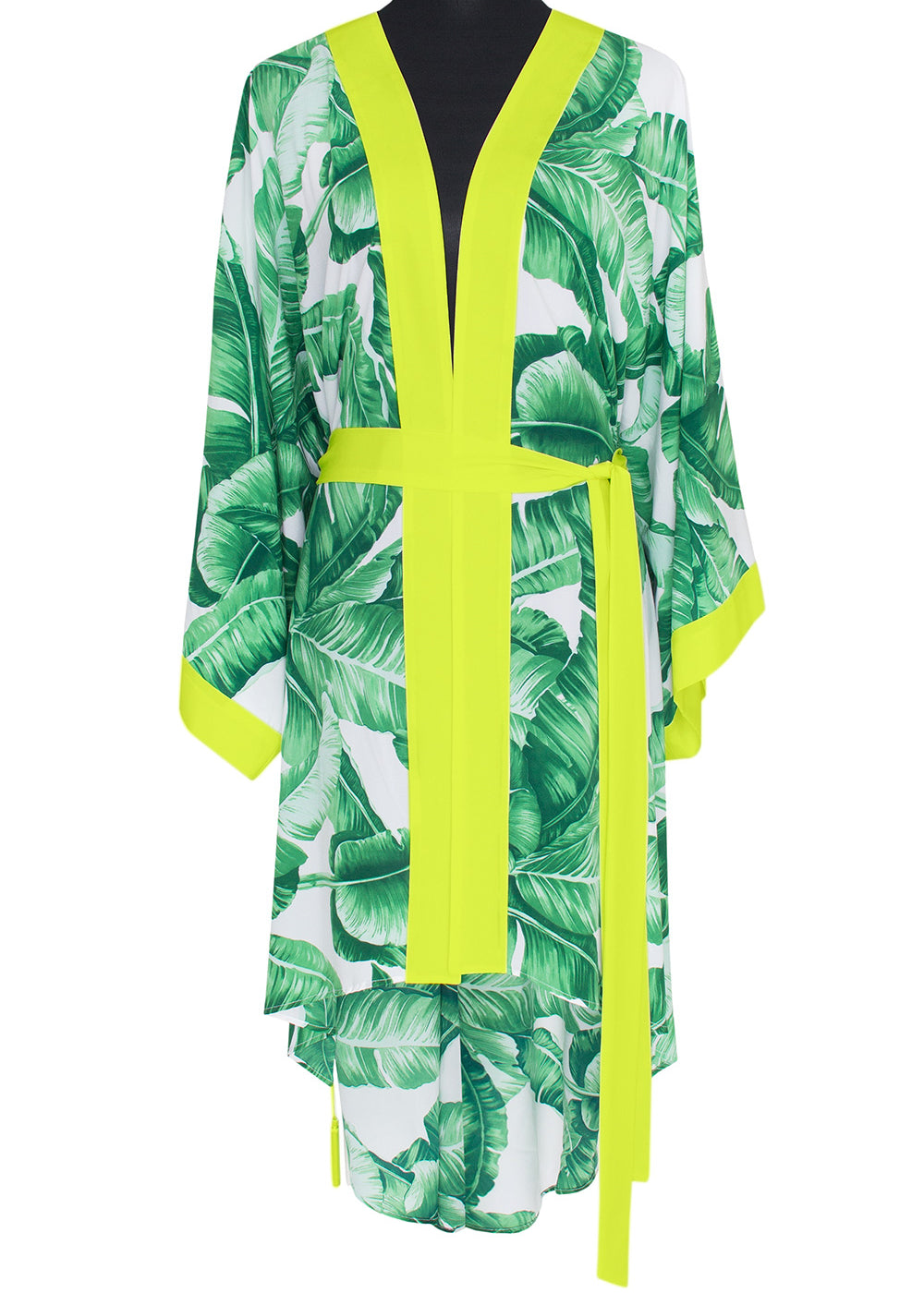 Jungle - Green Palm Kimono Wings (Neon Yellow)