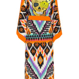 Tribal – Orange Apache Kimono Skull (Neon Orange)