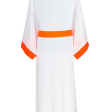 Monochrome - White Kimono (Neon Orange)