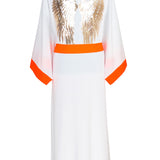 Monochrome - White Kimono Wings (Neon Orange)