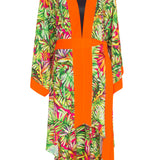 Tropics - Jungle Paradise Kimono (Neon Orange)