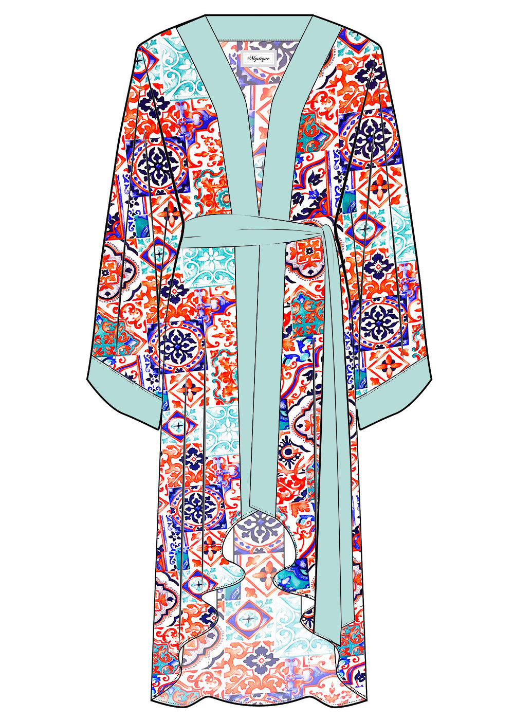 Siciliana - Carmella Kimono (Pastel Green)