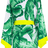 Jungle - Green Palm Kimono (Neon Yellow)