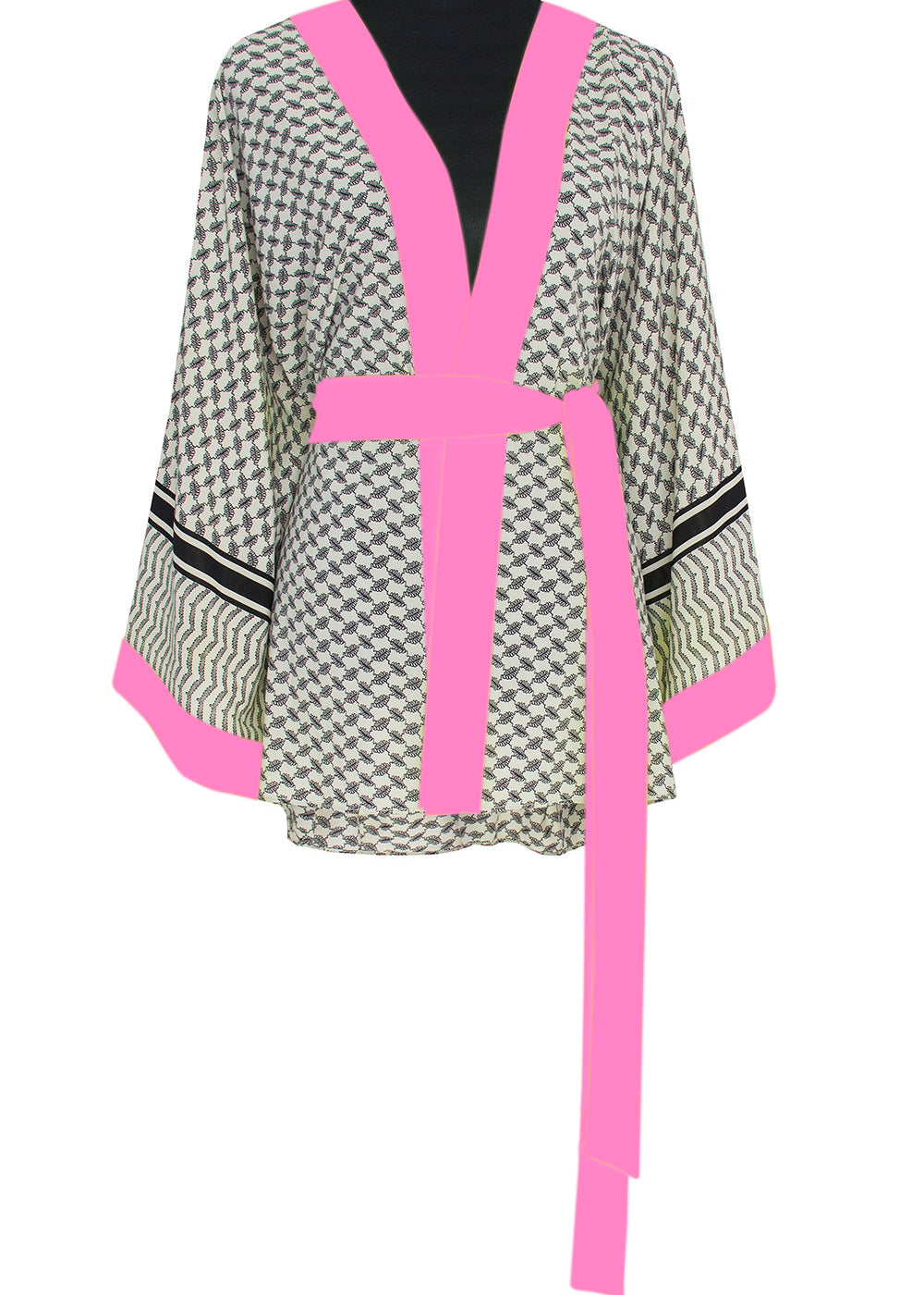 Desert - Tribe Kimono Evil Eye (Neon Pink)