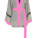 Desert - Tribe Kimono Evil Eye (Neon Pink)