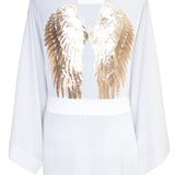 Monochrome - White Kimono Wings (White)