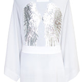 Monochrome - White Kimono Wings (White)