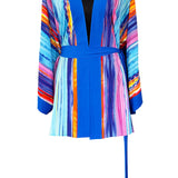 Tribal - Waterfall Kimono (Royal Blue)