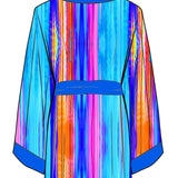 Tribal - Waterfall Kimono (Royal Blue)