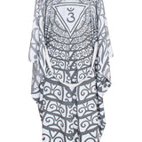 Third Eye Chakra - Grey Kimono (Off-White) - Long