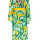 Jungle - Yellow Palm Kimono Panther (Yellow)