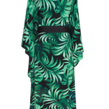 Jungle - Monstera Black / Green Kimono (Black)