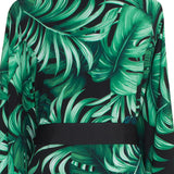 Jungle - Monstera Black / Green Kimono (Black)