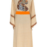 Desert - Sand Kimono Panther (Neon Orange)