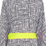 Tribal - Black Mayan Kimono (Neon Yellow)