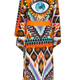 Tribal – Orange Apache Kimono Evil Eye (Neon Orange)