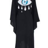 Monochrome - Black Kimono Evil Eye (Black)