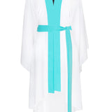 Monochrome - White Kimono (Turquoise)