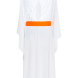 Monochrome - White Kimono Wings (Neon Orange)