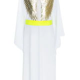 Monochrome - White Kimono Wings (Neon Yellow)