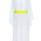 Monochrome - White Kimono Wings (Neon Yellow)