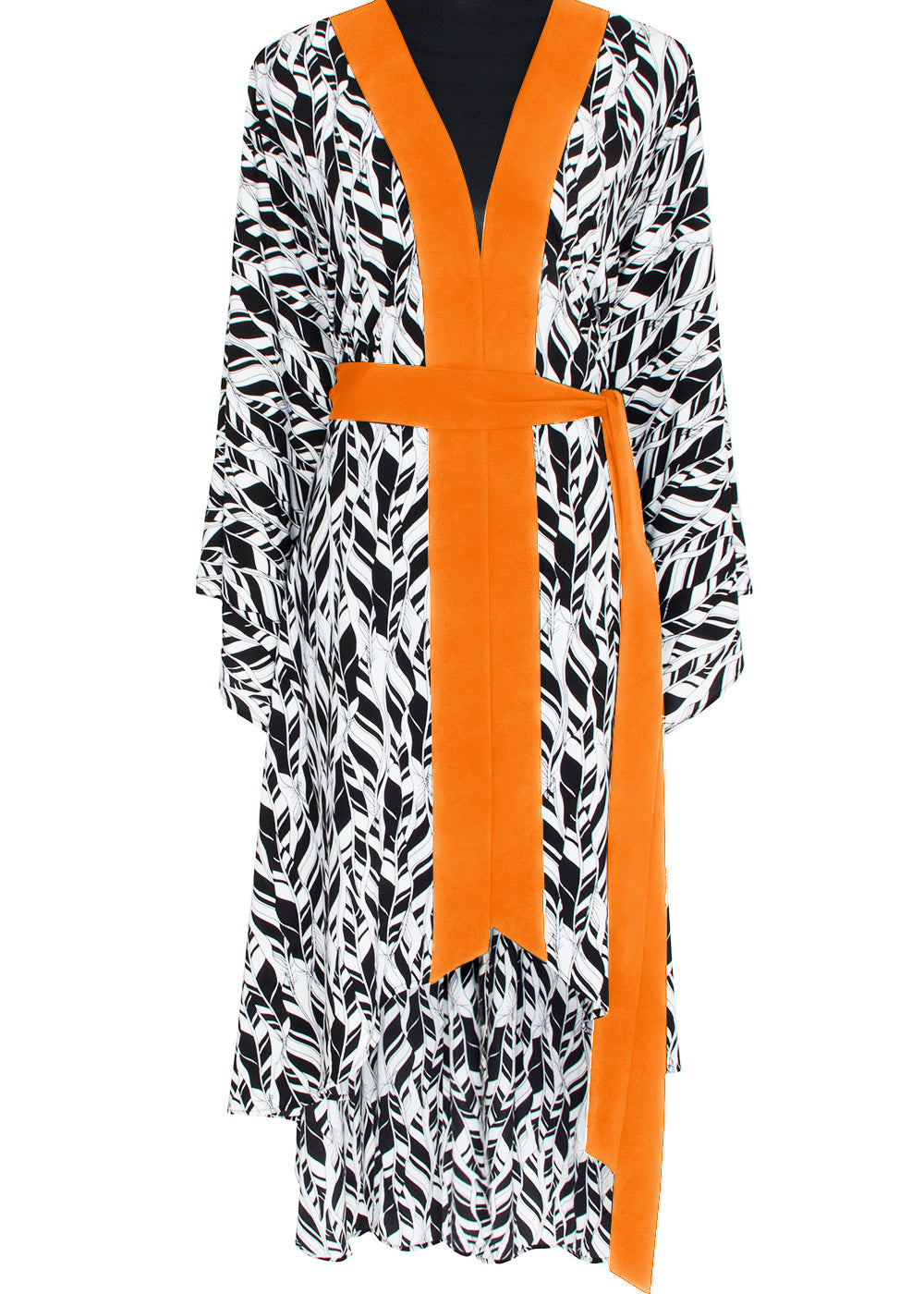 Tulum – Feathers Kimono Evil Eye (Neon Orange)