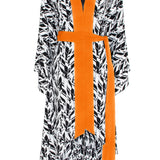 Tulum – Feathers Kimono Skull (Neon Orange)