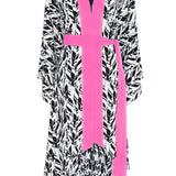 Tulum – Feathers Kimono (Neon Pink)