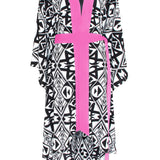 Tulum – Tribal Kimono Skull (Neon Pink)