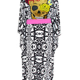 Tulum – Tribal Kimono Skull (Neon Pink)