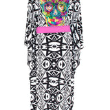 Tulum – Tribal Kimono Skull (Neon Pink)