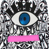 Tulum – Tribal Kimono Evil Eye (Neon Pink)