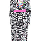 Tulum – Tribal Kimono Hamsa (Neon Pink)