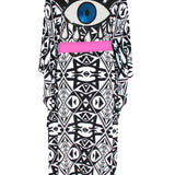 Tulum – Tribal Kimono Evil Eye (Neon Pink)