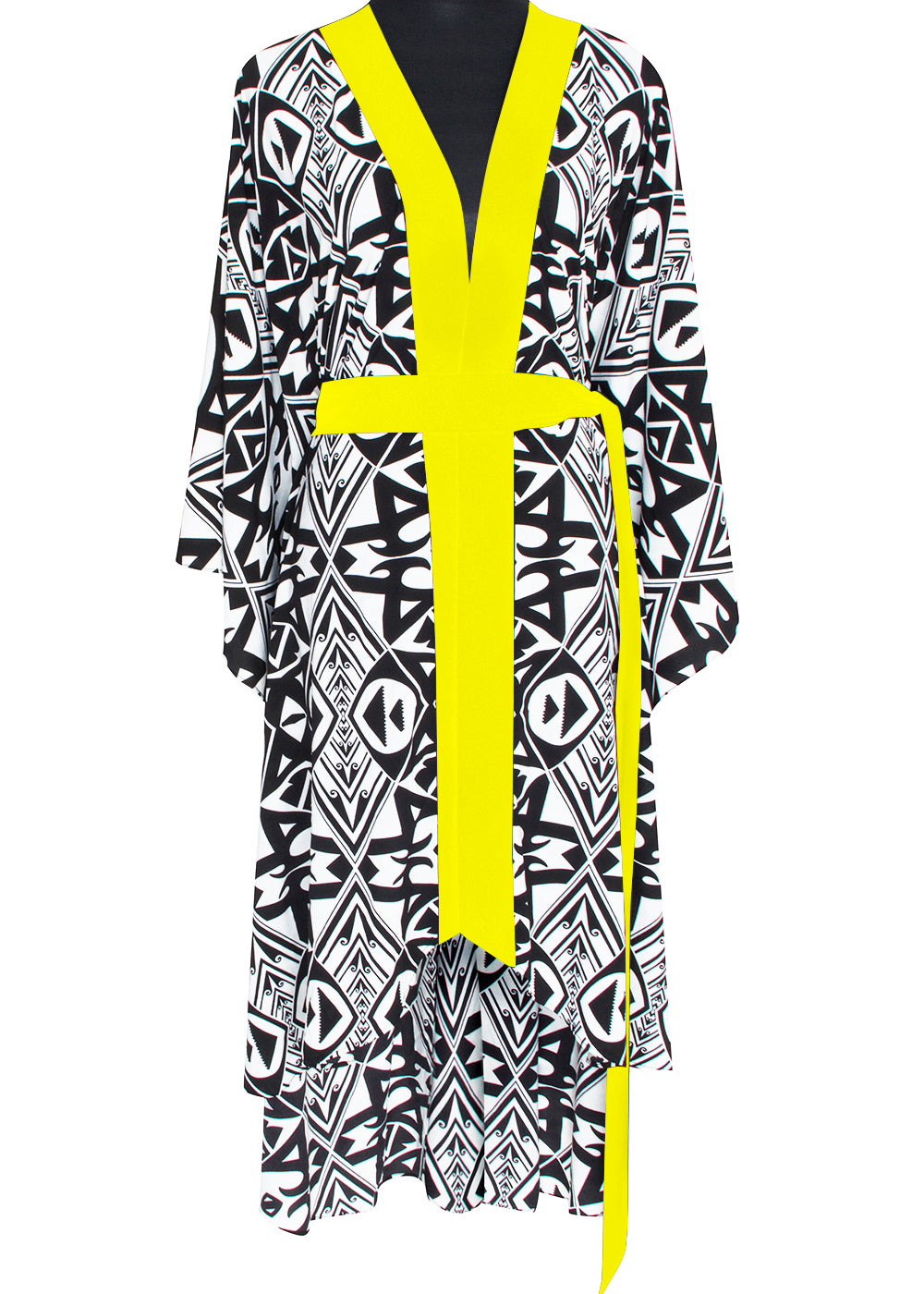 Tulum – Tribal Kimono (Neon Yellow)