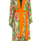 Tropics - Jungle Paradise Kimono (Neon Orange)