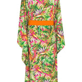 Tropics - Jungle Paradise Kimono (Neon Orange)