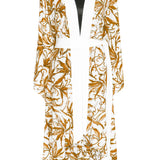 Tropics - Royal Brown Kimono (Off-White)