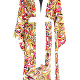 Cruise – Enigma Silk Kimono (Off-White) - Long