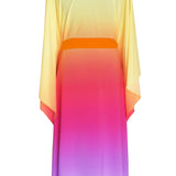 Monochrome Ombre - Love Kimono (Neon Orange) - Long