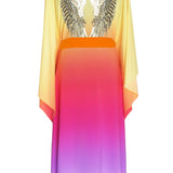 Monochrome Ombre - Love Kimono Wings (Neon Orange) - Long