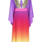 Monochrome Ombre - Love Kimono Wings (Neon Pink) - Long