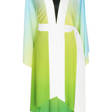 Monochrome Ombre - Freedom Kimono (Off-White) - Long