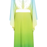 Monochrome Ombre - Freedom Kimono Wings (Off-White) - Long